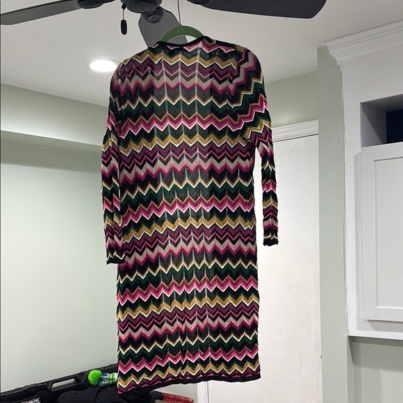 Colorful Chevron Pattern Dress - Picture 4 of 10